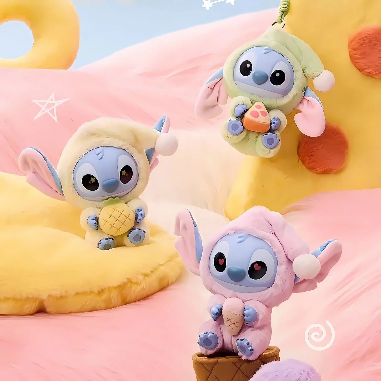 Stitch Eat Something Before Sleep Series Plush Blind Box - 7" Stitch Figurines Keychain Toys, Stitch Plush Toy Cute Kids Doll for Kids