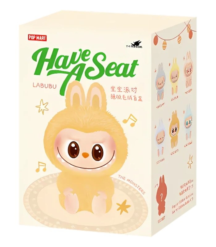 Pop Mart Labubu – The Monsters Have a Seat Series Vinyl Plush (Blind Box)
