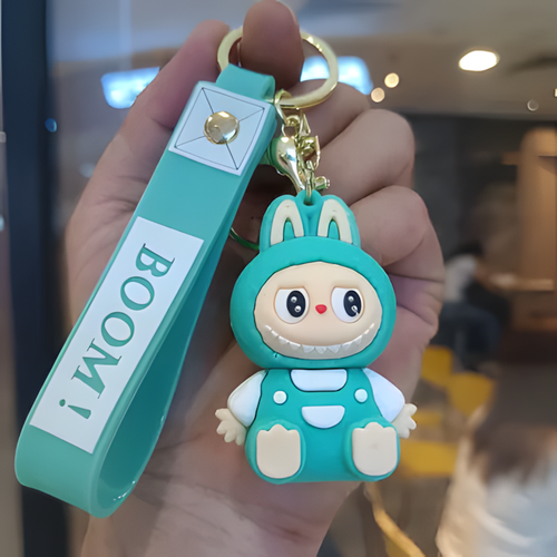 Aqua Splash Boom Labubu Keychain